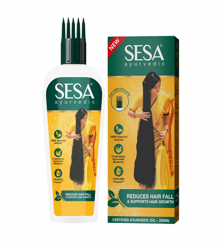Sesa Ayurvedic Hair Oil | 5000 Year Old Kshir Pak Vidhi, Bhringraj & 17 Rare Herbs With 5 Nourishing Oils | 200 ml (free shipping)
