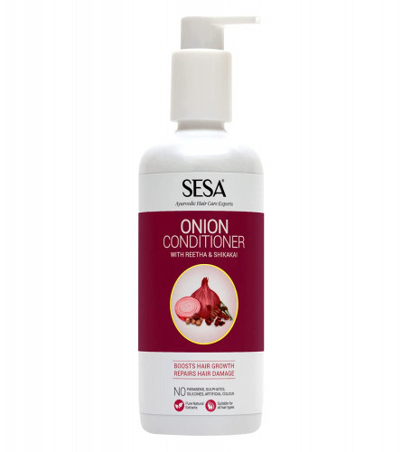 Sesa Onion Conditioner with Reetha & Shikakai | Hair Growth & Hair Fall Control | No Sulphates, Parabens, Silicones & Artificial Color | 300 ml