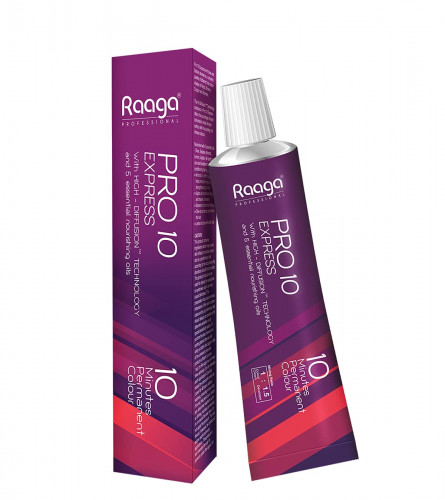 Raaga Professional Pro 10 Hair Color - Blonde Copper Reflect, 7.4, 90 g (pack 2) free shipping