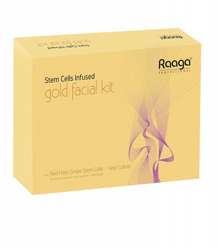 Raaga Professional Stem Cells Infused Facial Kit, Gold, 61 g | free shipping