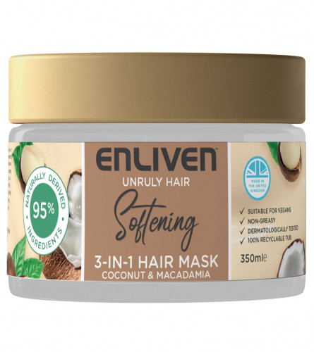 Enliven Softening 3-in-1 Hair Mask Coconut & Macadamia | 350 ml (free shipping)