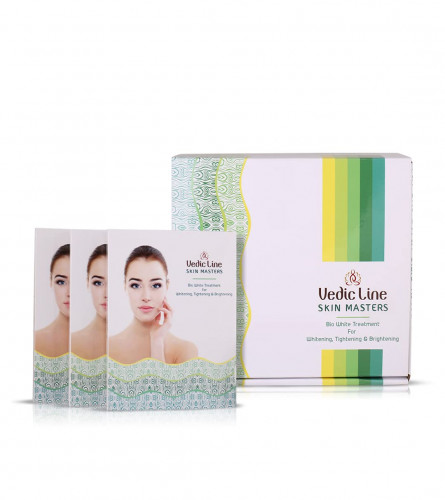 Vedicline Bio White Whitening, Tightening And Brightening Facial Kit For Firm And Soft Skin with Natural Ingredients Extracts,  400 ml