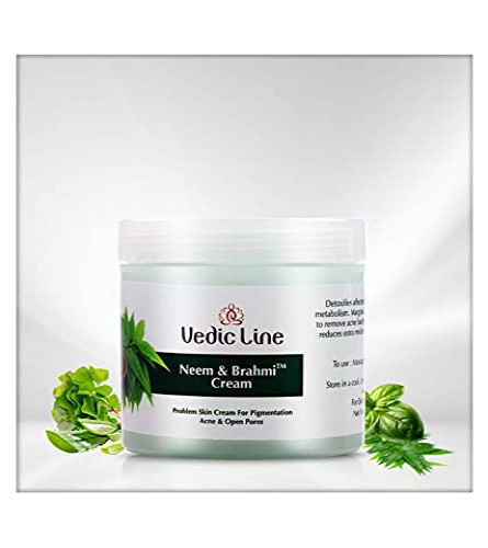 VediclineNeem&Brahmi Cream With Basil & Aloe Vera For Clear Skin 100ml