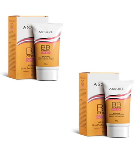 ASSURE BB Cream SPF 30+ All in 1 Skin Protecter Cream, ( 2 x 30 g) free shipping