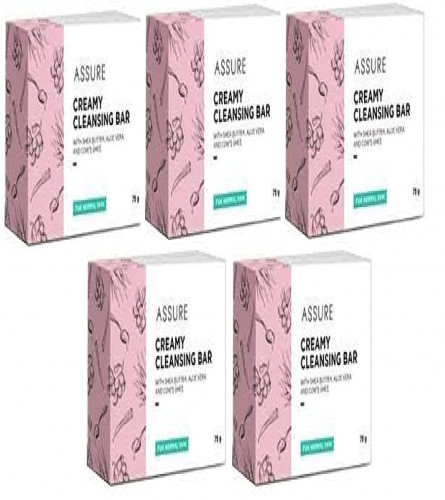 Assure Creamy Cleansing Bar, 75 g (pack of 5) free shipping