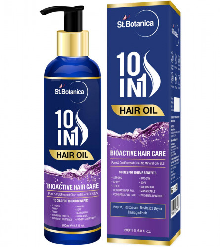 St.Botanica 10 In 1 Bioactive Hair Oil, 200 ml |free shipping