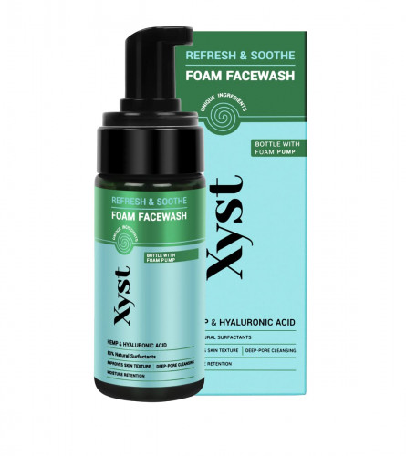 Xyst Foam Face Wash -100 ml, For Women And Men With Cica And Hyaluronic Acid | pack of 2