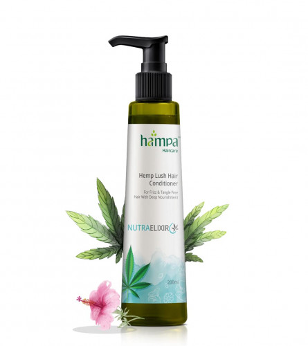 Hampa Hemp Lush Hair Conditioner | Hemp seed oil, Hibiscus, Fenugreek & Chamomile | 200 ml (free shipping)