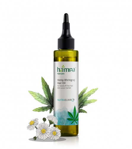 Hampa Hemp Bhringraj Hair Oil | with Hemp, Bhringraj & Coconut | 100 ml (free shipping)