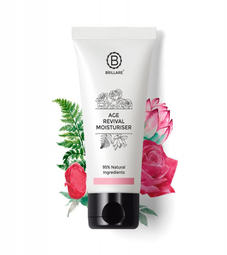 Brillare Age Revival Natural Moisturiser With Indian Rose and Lotus (50 ML) free shipping