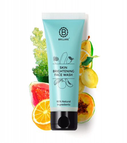 Brillare Skin Brightening/Lightening Face Wash, Enriched With Lime Cavier, Papaya & Multifruit Extract, 100 ml | free shipping