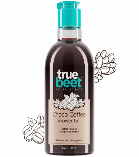Truebeet Choco Coffee Body Wash Shower Gel For Cleanses with Energy Feel Infused with Coffea Arabica, Ylang-ylang Extract (350 ML) free ship