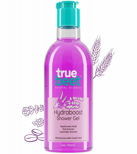 Truebeet Hydraboost Body Wash Shower Gel For Moisturize Skin & Fresh Feel With Hyaluronic Acid, Oat & Lavender Extract | Sulfate Free, Paraben Free (350 ML)