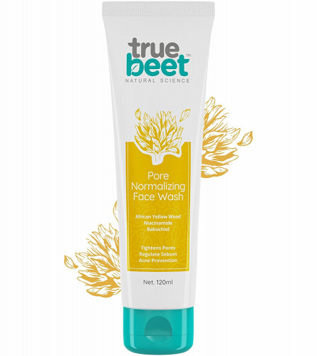 Truebeet Pore Normalizing Face Wash for Tightens Pores, Regulate Sebum & Acne Prevention, 120 ml (pack of 2) free ship