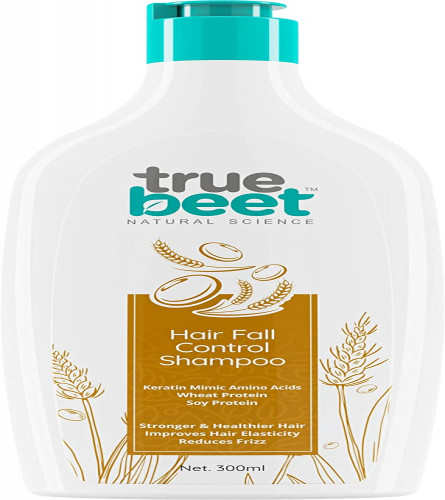 Truebeet Hair Fall Control Shampoo, Enriched with Keratin Mimic Amino Acids, Wheat & Soy Protein, 300 ml (free shipping)