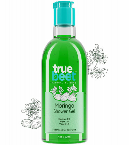 Truebeet Moringa Body Wash Shower Gel With Moringa Oil, Argan Oil & Vitamin E for Men & Women | Paraben Free, Sulfate Free (350 ML) free ship