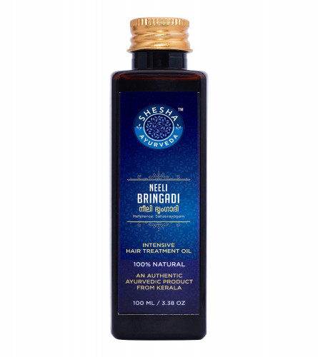 Shesha Naturals Ayurveda NeeliBringadi Ayurvedic Hair Oil for Hair Growth and Hair Fall Control, 100 ml | free shipping