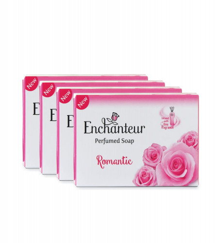 Enchanteur Romantic Perfumed Soap, 75g (pack of 4) free shipping