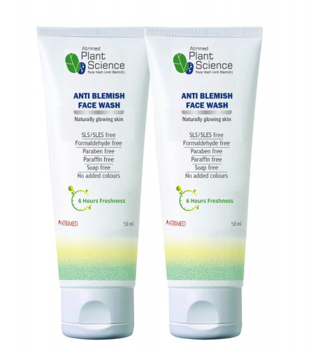Atrimed Plant Science Anti Blemish Face Wash | 50 ml (pack of 4) free ship