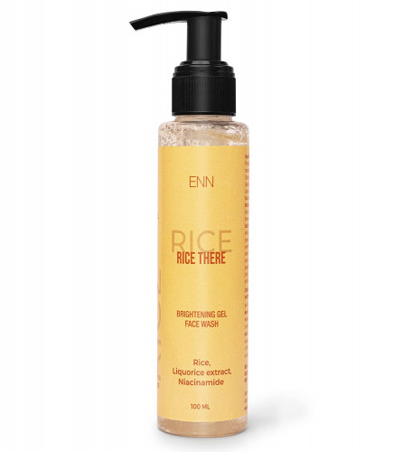 ENN Rice There- Brightening Gel Face Wash | Targets Dark Spots And Blemishes | Refreshes Skin | 100 ml | fs