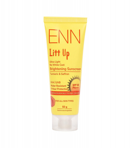 ENN Litt Up Ultra Light Brightening Sunscreen Spf 50 | 50 gm (free shipping)
