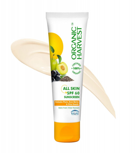 Organic Harvest Sunscreen SPF 60 For All Skin Type | 100 gm x 2 pack (free shipping)