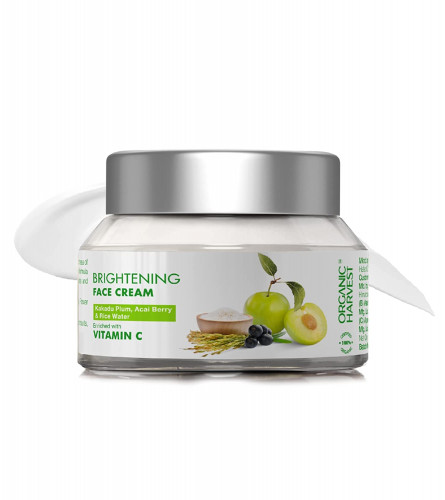 Buy Organic Harvest Brightening Face Cream with Kakadu Plum, Acai Berry & Rice Water - 50 Gm Pack