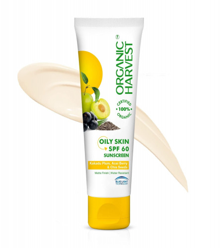 Organic Harvest Sunscreen SPF 60 For Oily Skin | 100 gm (pack of 2) free ship