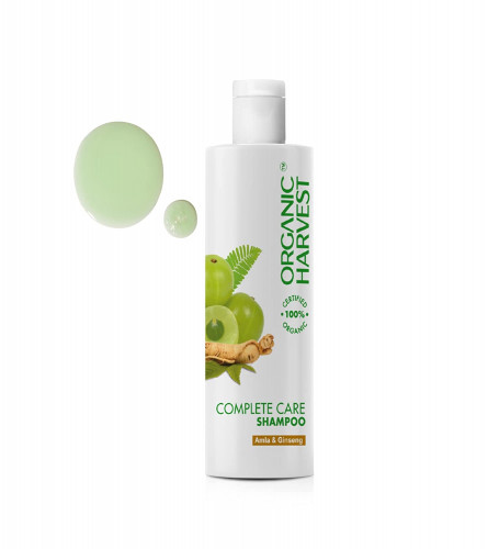 Organic Harvest Complete Care Shampoo with Amla & Ginseng for Soft Hair | 250 gm (free shhip)