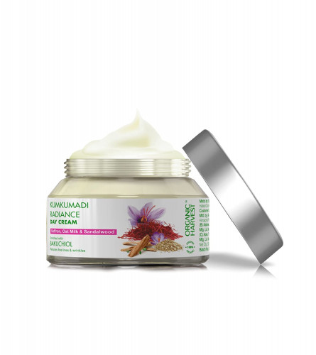 Organic Harvest Kumkumadi Radiance Face Cream with Saffron, Oat Milk & Sandalwood 50 Gm