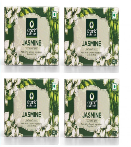 Organic Harvest Bathing Bar (Jasmine, Pack of 4) free shipping