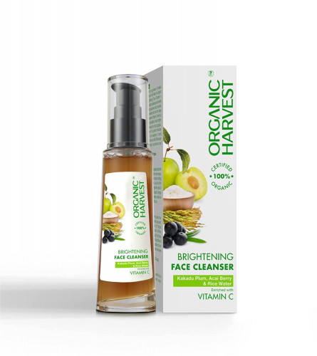 Organic Harvest Brightening Face Cleanser for Brightening Skin, 150 ml | free ship