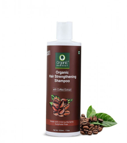 Organic Harvest Coffee Shampoo For Hair Fall Control & Hair Strengthening Shampoo for Women - 500 ml | free shipping