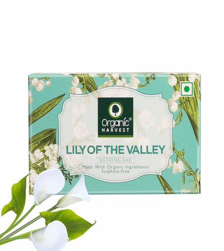 Organic Harvest Lily of The Valley Bathing Bar, For Skin Moisturisation, Ideal For All Skin Types, 125 gm (pack of 4)