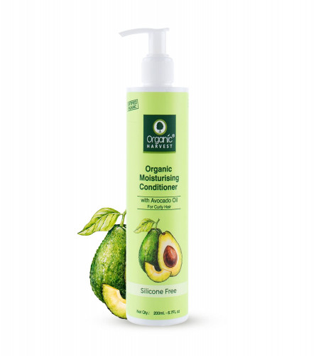 Organic Harvest Moisturising Conditioner with Avocado Oil & Aloe Vera Extract for Curly Hair | 200 ml
