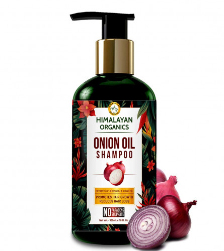 Himalayan Organics Onion Oil Shampoo - No Parabens & No Sulphate - 300 ml | free shipping