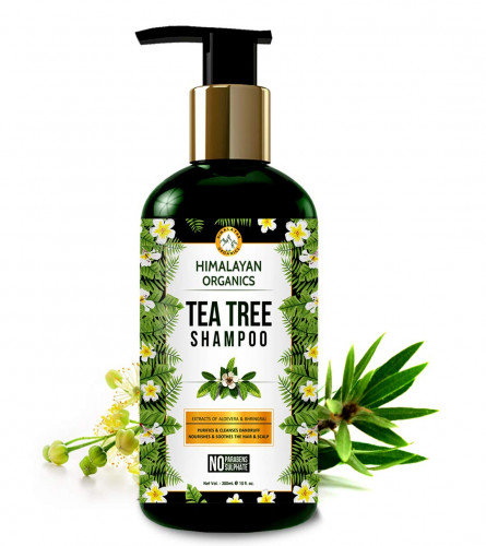 Himalayan Organics Tea Tree Shampoo With Extract Of Aloevera & Bhringraj | 300 ml (free shipping)