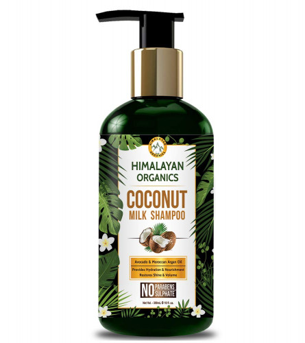 Himalayan Organics Coconut Milk Shampoo With Avocado & Moroccan Argan Oil | 300 ml (free shipping)