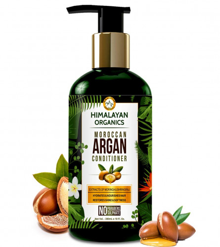 Himalayan Organics Moroccan Argan Oil Conditioner With Extracts Of Moringa & Bhringraj | 300 ml (free shipping)