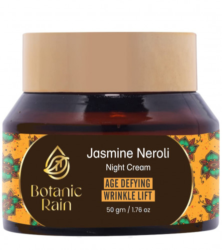 Botanic Rain Ayurvedic Anti Aging Face Cream For All Skin Types with Natural Organic Jasmine Neroli - 50 Gm