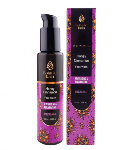 Botanic Rain Ayurvedic Face Wash With Honey & Cinnamon For All Types Of Skin |100 ml (free shipping)