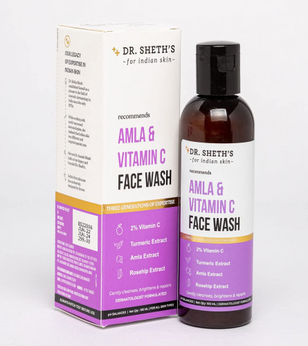 Dr. Sheth's Amla & Vitamin C Face Wash, 100 ml x 2 (free shipping)