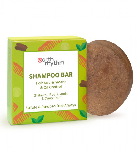 Earth Rhythm Shikakai Shampoo Bar for Hair Fall & Thinning | 80 gm (pack 2)