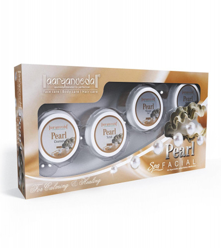 Aryanveda Pearl Facial Kit To Improves Skin Complexion | Exfoliate Skin | 210 gm (free shipping)