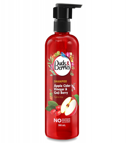 Buds & Berries Anti-Frizz Shampoo with Apple Cider Vinegar and Goji Berry | 300 ml (free shipping)
