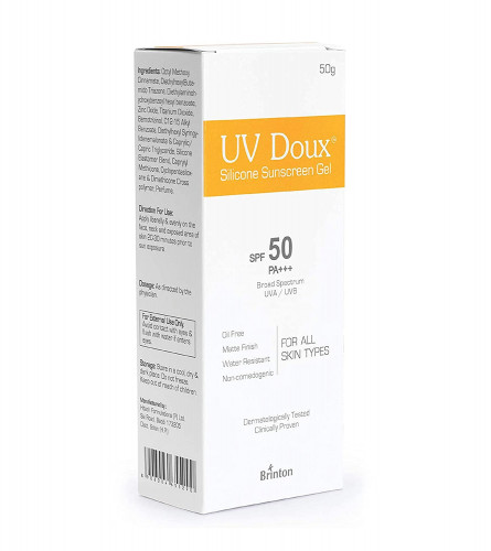 Brinton Healthcare Uvdoux Face & Body Sunscreen Gel With Spf 50 Pa+++ 50 gm (Fs)