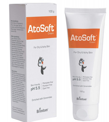 Brinton Atosoft Cream For Dry & Itchy Skin Of Baby 100 Gm