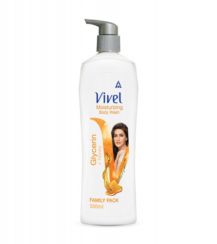 Vivel Body Wash, Glycerin & Honey For women and men 500 ml (Fs)