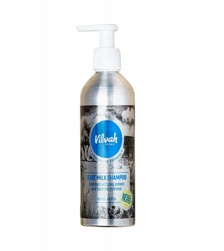 Vilvah Goat Milk Shampoo Suitable for All Hair Types 200 ml (Fs)