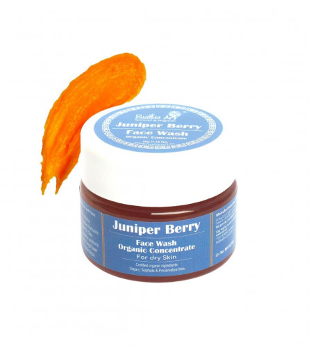Rustic Art Organic Juniper Berry Face Wash Concentrate | Dry Skin, Dry Acne & Sensitve Skin |50 Gm (pack of 2)